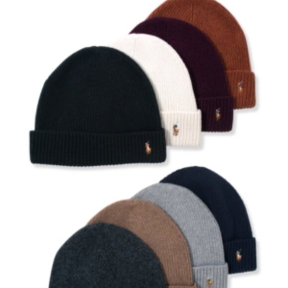 Polo Ralph Lauren Men's Signature Cuff Hat - Aged Wine Heather - Picture 1 of 1
